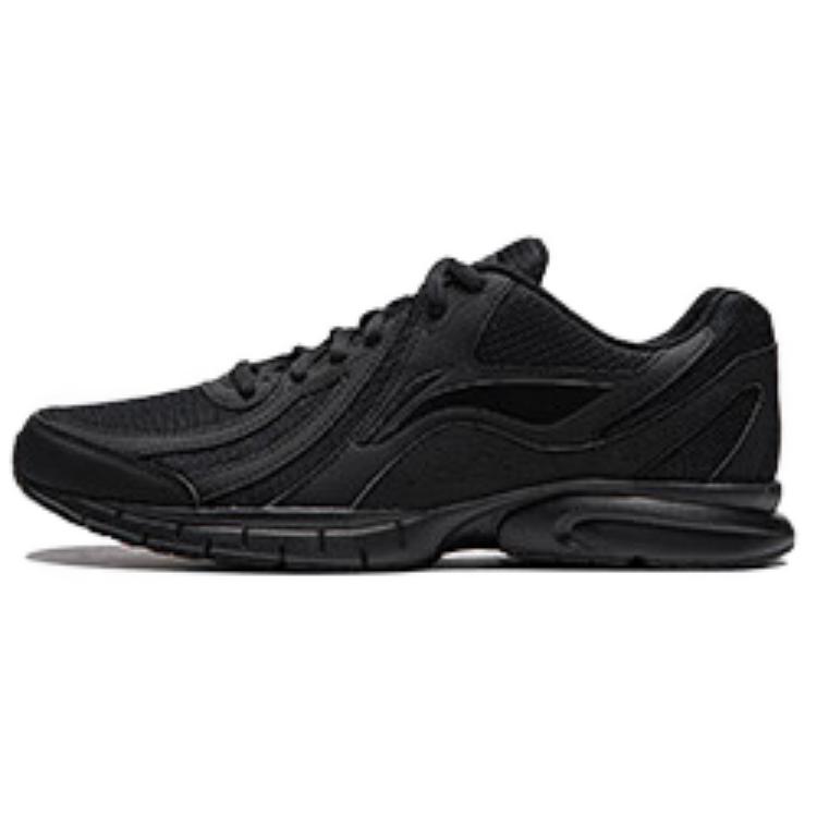LiNing Anti-Slip Wear-Resistant Low-Top Running Shoes Men's Black
