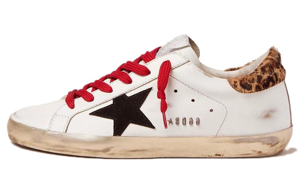 Golden Goose Super Star Stylish Skateboarding Shoes Women's White Red