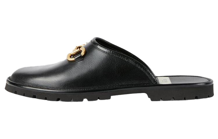 GUCCI Horsebit Wrap-toe Slippers Women's Black
