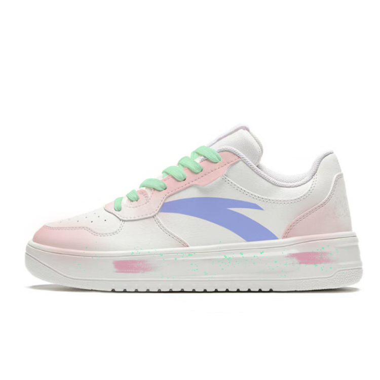 Anta Wear resistant And Lightweight Low Top Skateboard Shoes Women's White