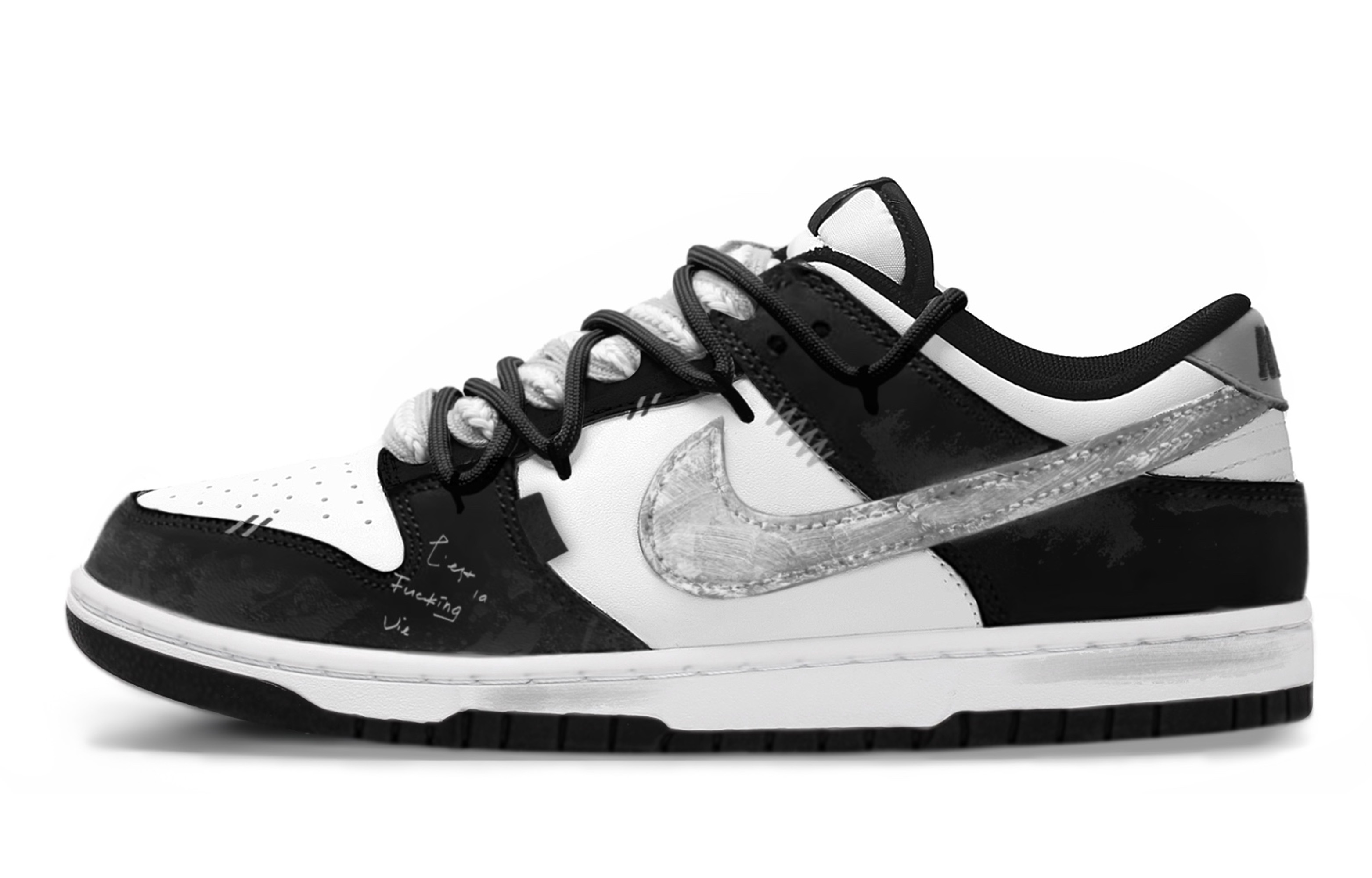 Nike Dunk Skateboard Shoes Unisex Low top Black/White