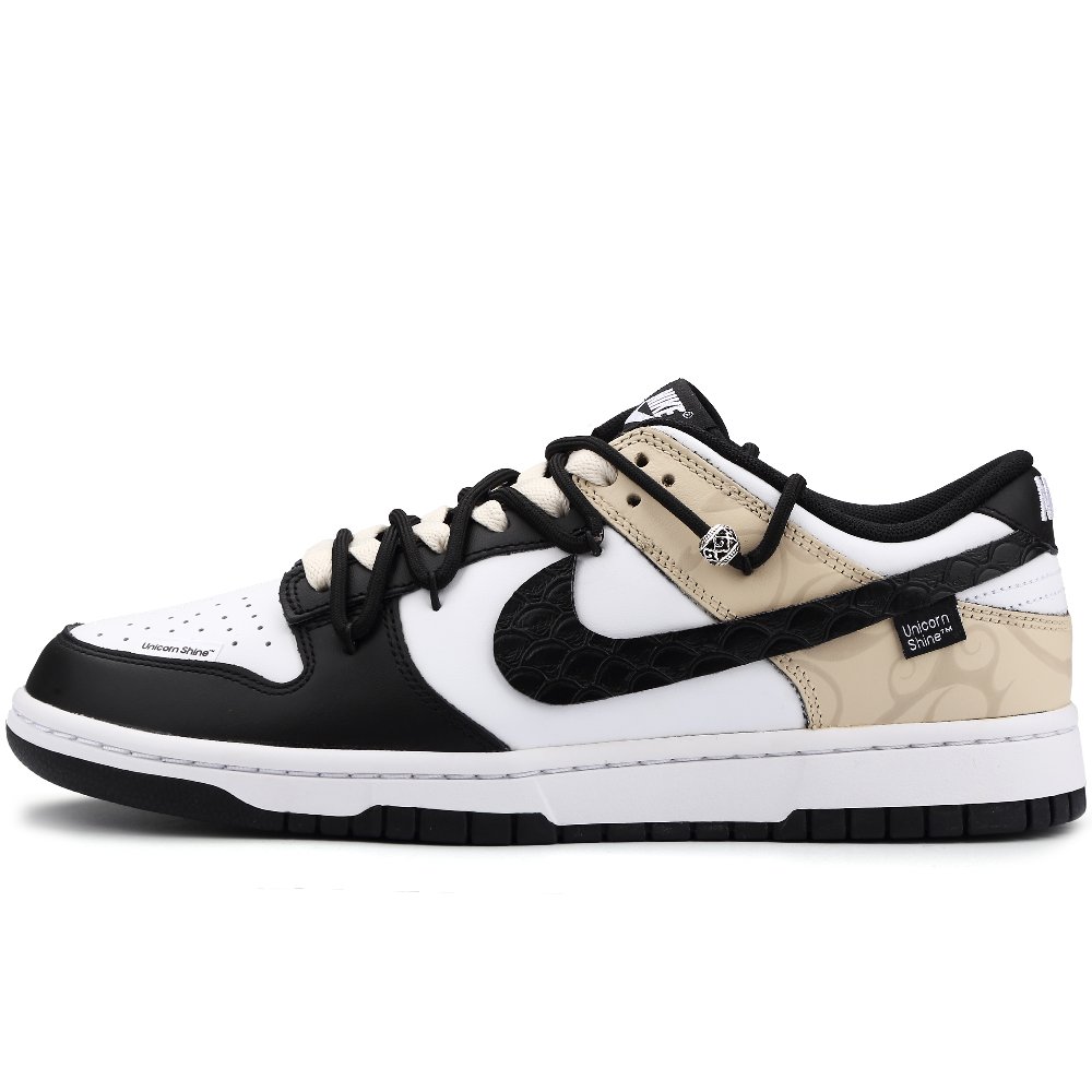 Nike Dunk Anti-Slip Wear-Resistant Low-Top Skateboard Shoes Unisex Black Brown
