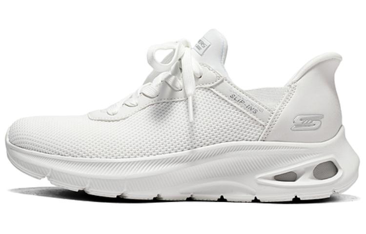 Skechers Cushioning Anti-Slip And Wear-Resistant Low-Top Casual Shoes Women's Ivory