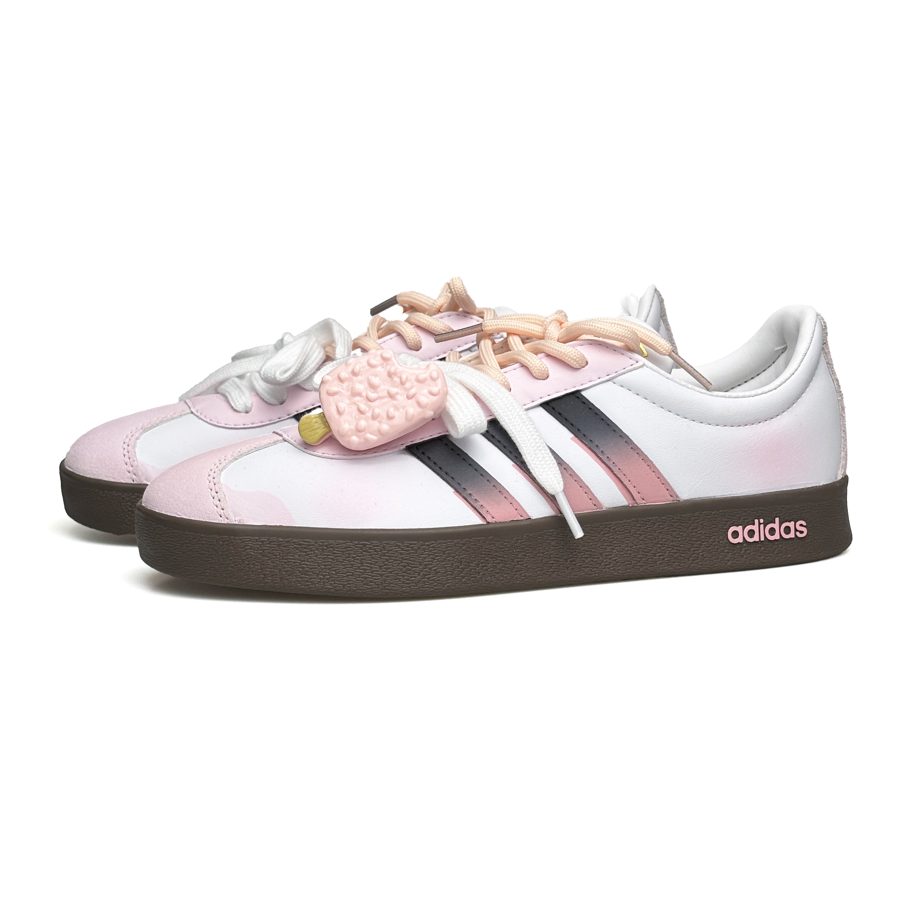 Adidas Neo VL Court 2.0 Abrasion Resistant Low top Skateboard Shoes Women's White Pink купить в интернет-магазине Yoocart с быстрой доставкой по России.