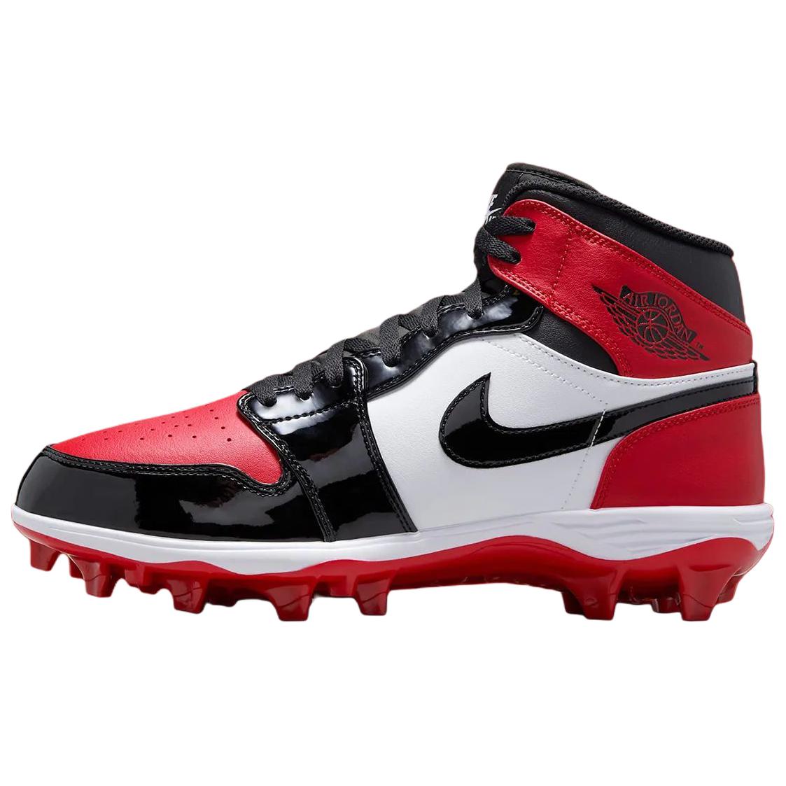 Jordan 1 Mid Td Cleat Bred Toe