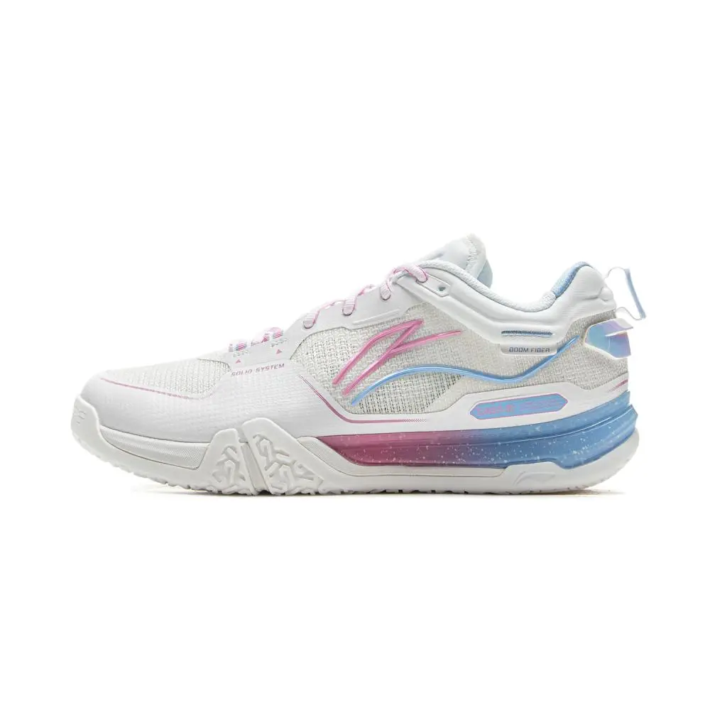 LiNing Slip Resistant, Abrasion Resistant, Breathable, Supportive Low top Badminton Shoes Unisex White