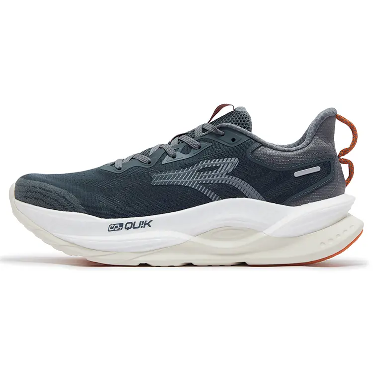 361° Fiery Red 5 Anti Slip Wear Resistant Low Top Training Running Shoes Men's Lunar Gray Graphite Gray
