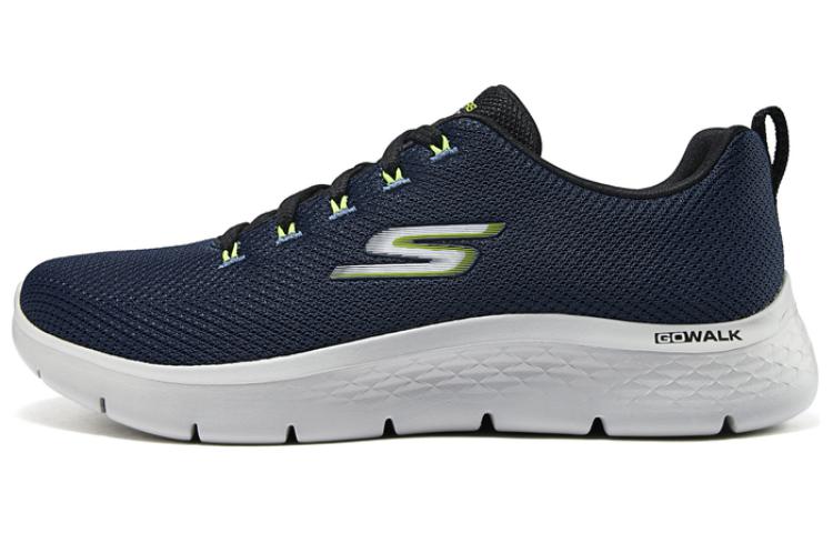 Skechers Cushioning Wear-Resistant Low-Top Running Shoes Men's Marine Blue