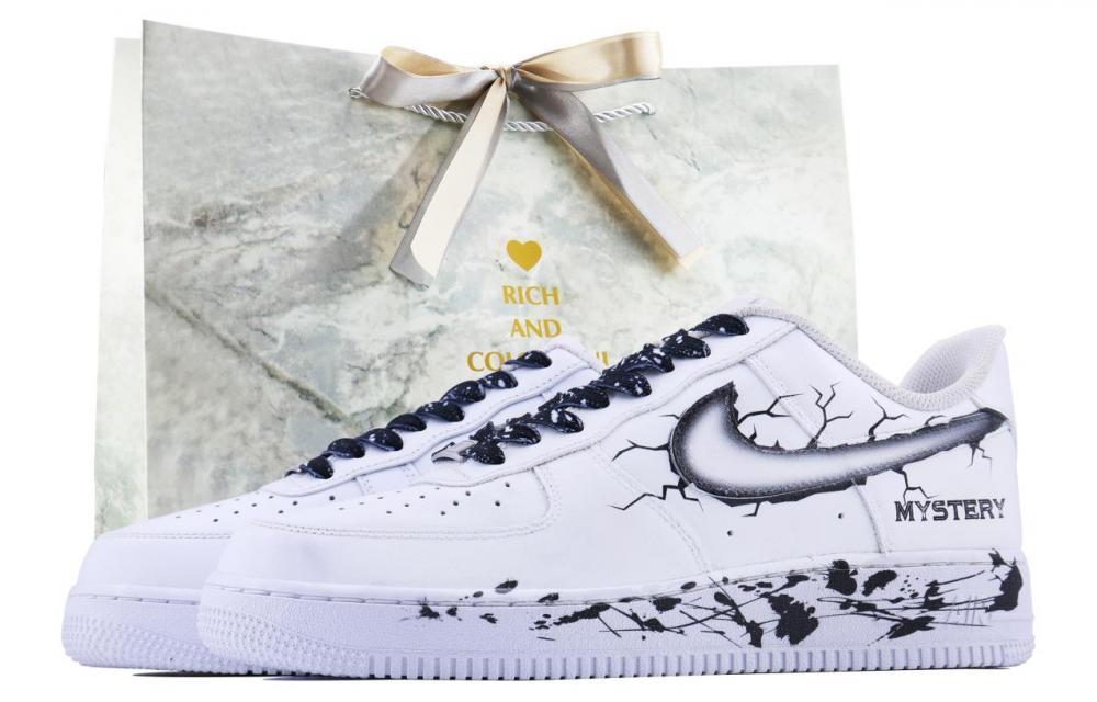 Nike Air Force 1 SDS Secret Realm Slip-Resistant Cushioning Wear-Resistant Low-Top Skateboard Shoes GS White