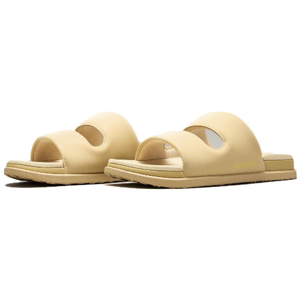 Lululemon Restfeel Slide Slip Resistant Abrasion Resistant Slide Slippers Women's Gold