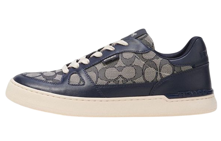 COACH Clip Stylish Skateboarding Shoes Men's Blue Gray