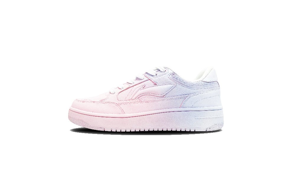 LiNing Tianji Abrasion Resistant Shock Absorbers Low top Skateboard Shoes Unisex Pink