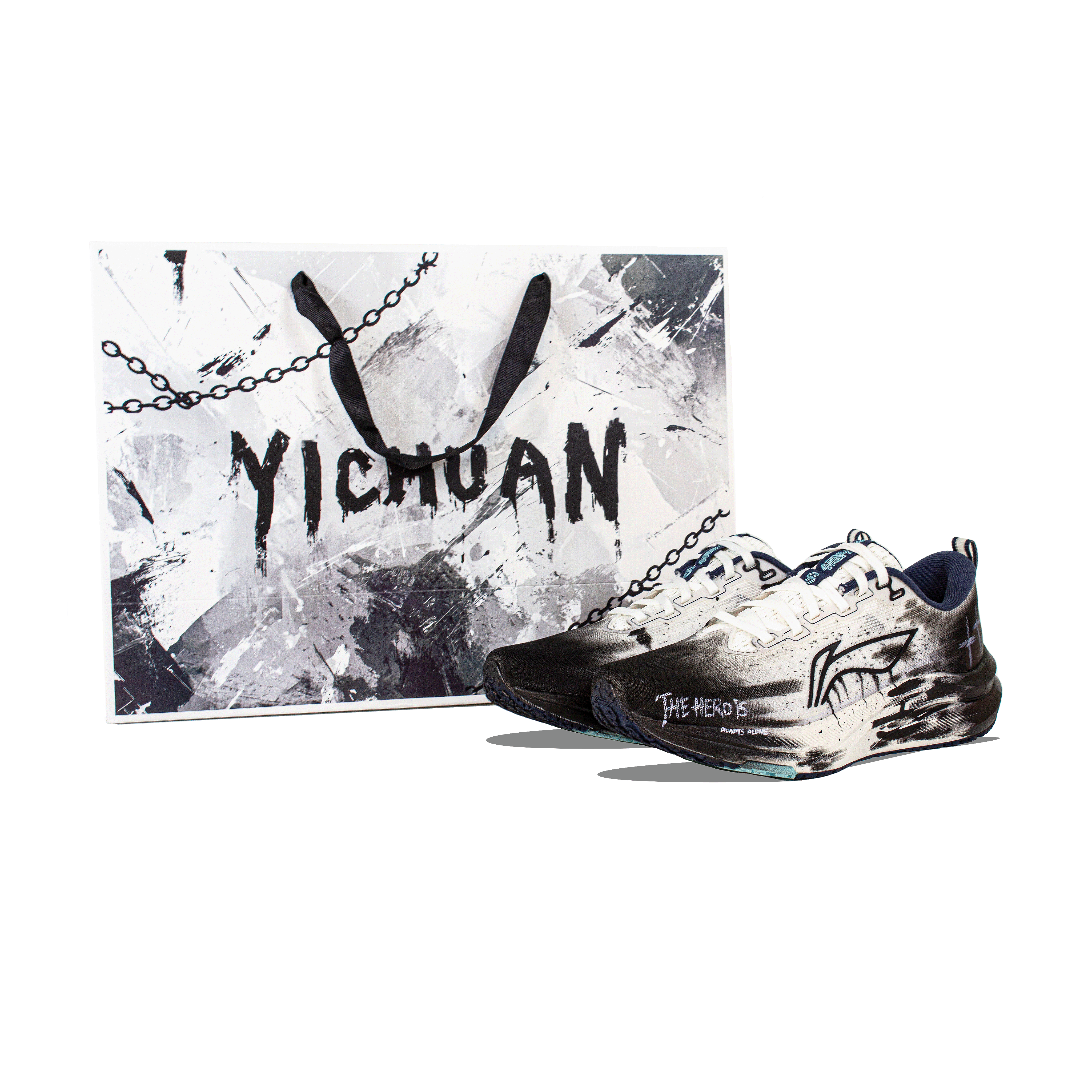 LiNing Red Hare 8 Abrasion Resistant Breathable Slip Resistant Low top Training Running Shoes Men's Black White