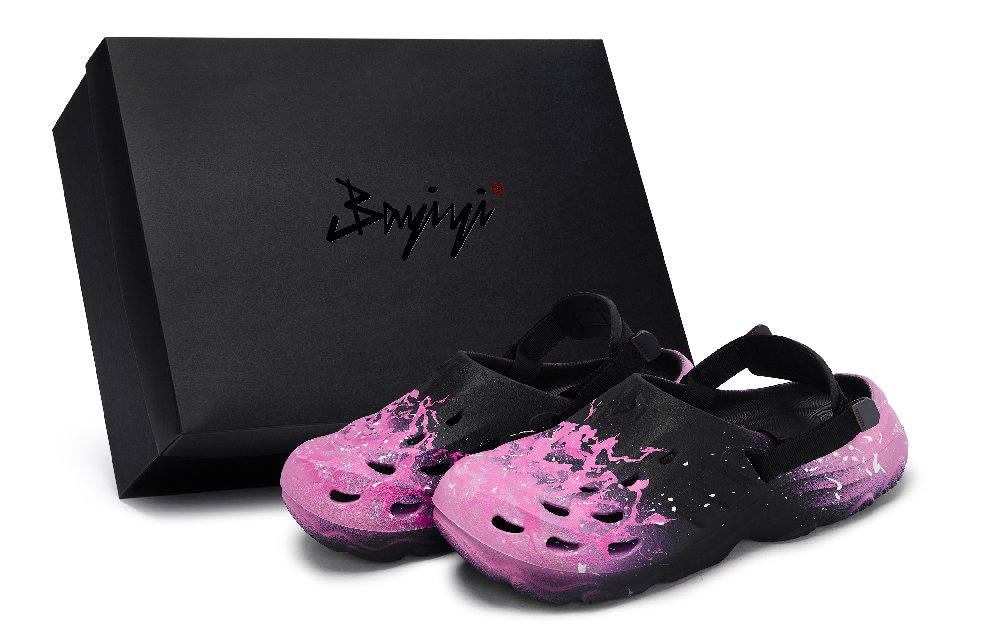 Adidas MAXXCLOG 811 Manufacturing, Fluorescent Sea Pink, Special Shoe Box Clogs Unisex Black Pink