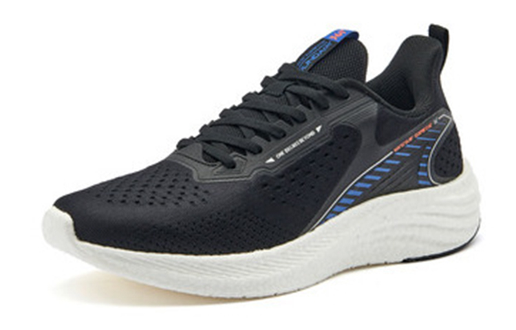 361° Popping Foam Low-Top Running Shoes Men's Black Blue