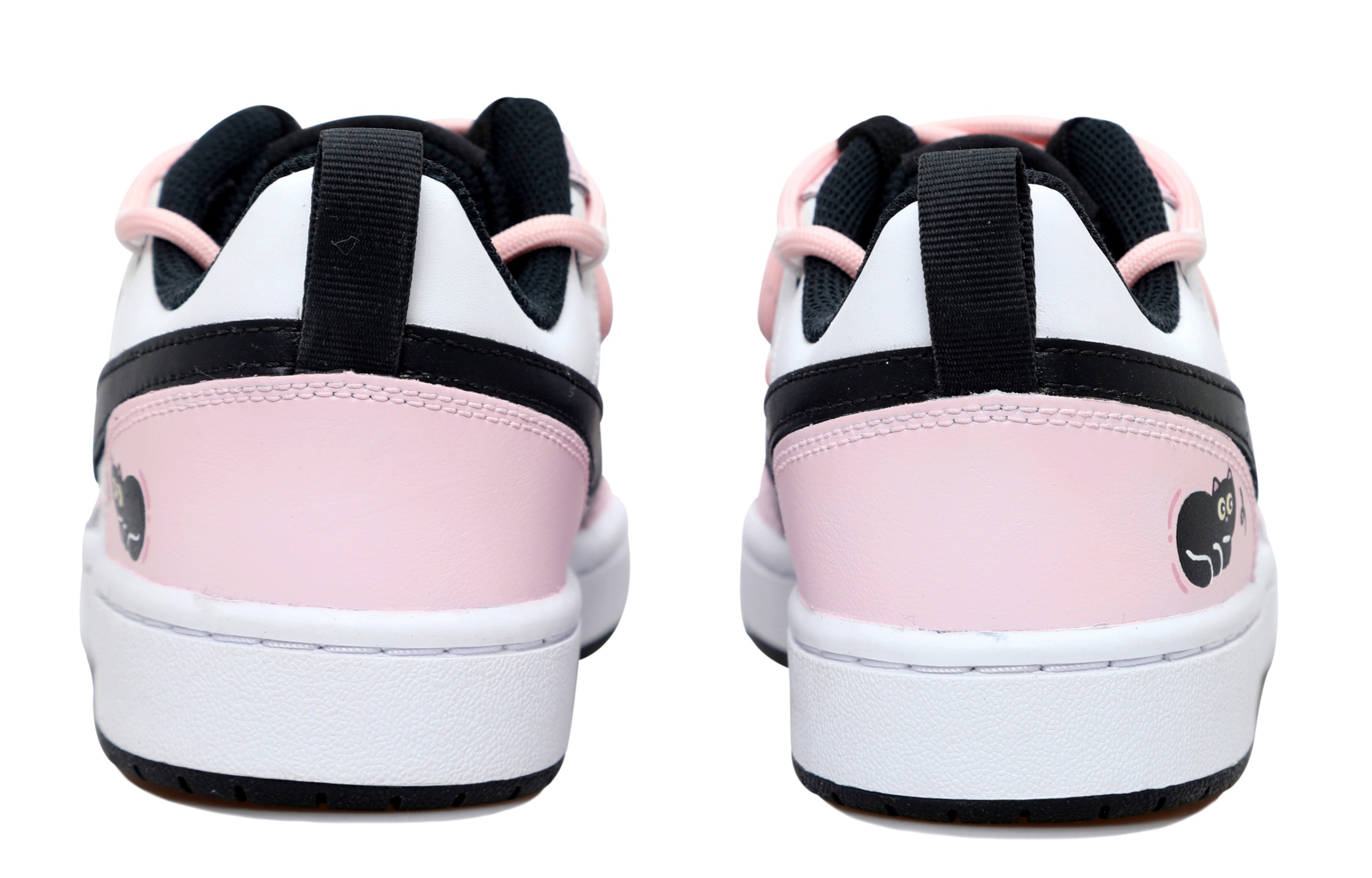 Nike Court Borough Black Pink Cat Abrasion Resistant Low Top Skateboard Shoes Women's Pink White Black купить в интернет-магазине Yoocart с быстрой доставкой по России.