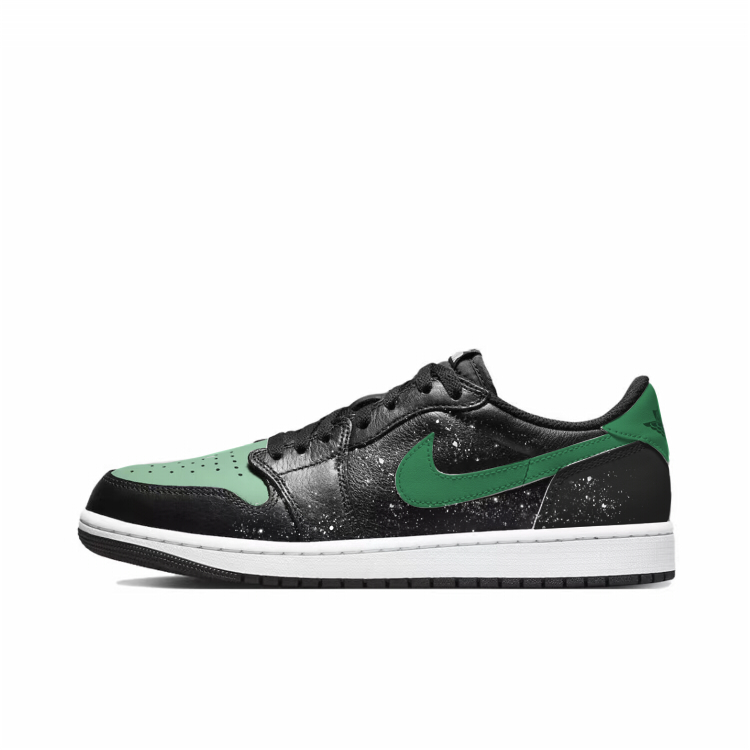 Jordan Air Jordan 1 Cushioned Wear-Resistant Lightweight Low-Top Vintage Basketball Shoes Unisex Black