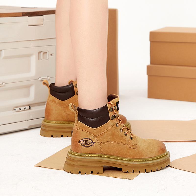 Dickies Minimalist Versatile Short Platform Martin Boots Women's Earth Yellow купить в интернет-магазине Yoocart с быстрой доставкой по России.
