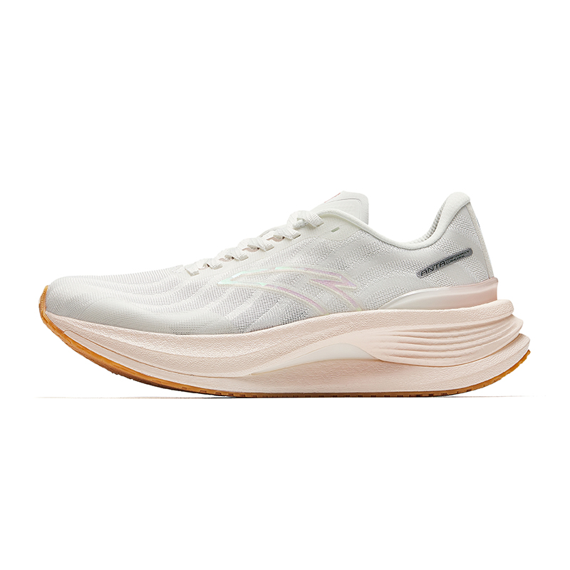 Anta Running Collection Slip Resistant Abrasion Resistant Low top Training Running Shoes Women's White Orange