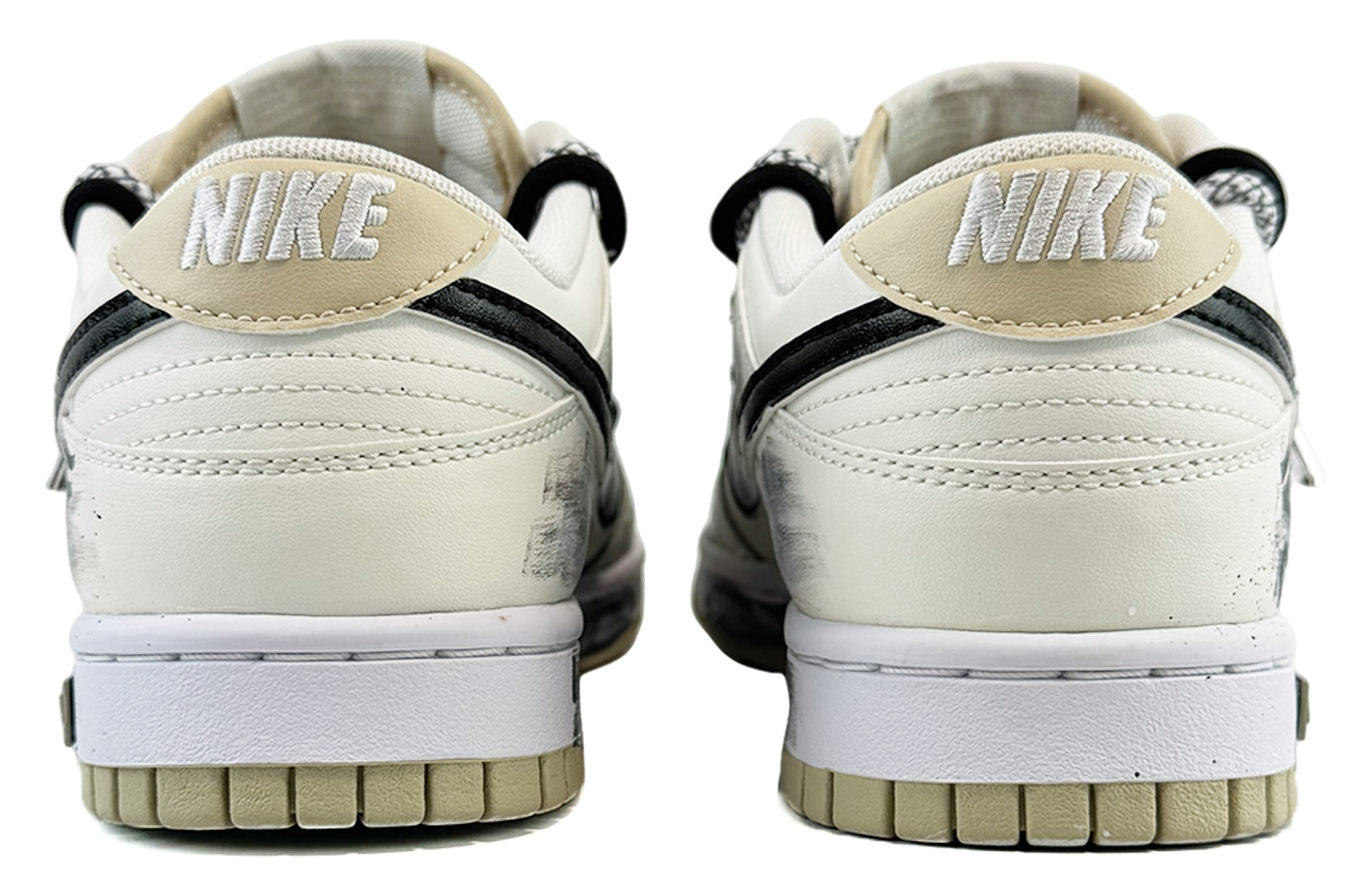Nike Dunk Slip-Resistant Cushioning Wear-Resistant Low-Top Skateboard Shoes Men's Beige Black купить в интернет-магазине Yoocart с быстрой доставкой по России.
