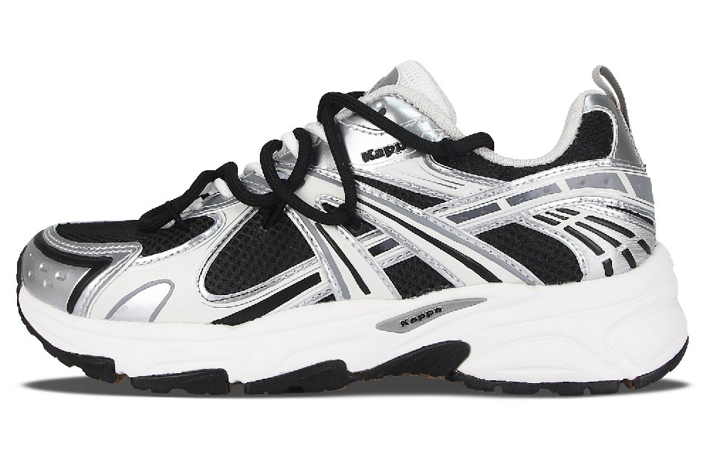 Kappa Phantom Slip Resistant, Abrasion Resistant, Breathable, Lightweight Low Top Casual Shoes Unisex Black White