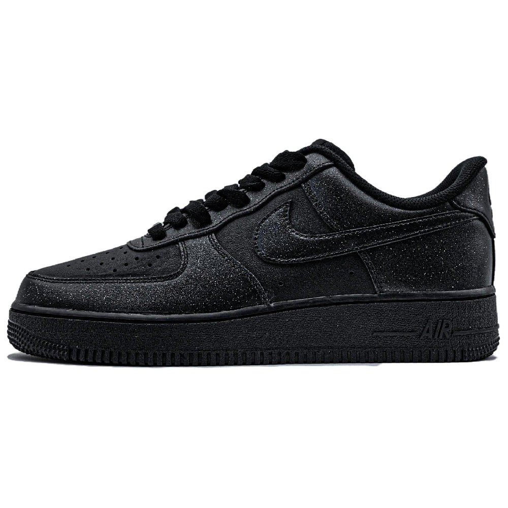 Nike Air Force 1 Abrasion Resistant Low Top Skateboard Shoes Unisex Black