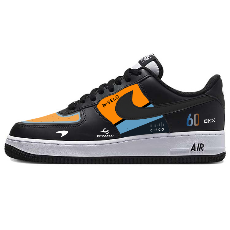 Nike Air Force 1 Speed Passion Super Racing Anti-Slip Wear-Resistant Low-Top Skateboard Shoes Unisex Black