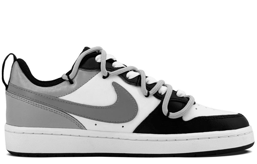 Nike Court Borough Low Anti-Slip Wear-Resistant Low-Top Skateboard Shoes GS Black Gray купить в интернет-магазине Yoocart с быстрой доставкой по России.