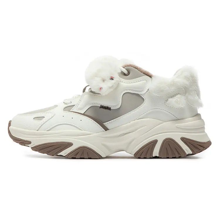 361° Anti-Slip Wear-Resistant Lightweight Warm Mid-Top Casual Shoes Women's White Limestone Color купить в интернет-магазине Yoocart с быстрой доставкой по России.