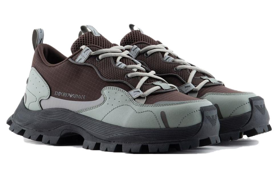 EMPORIO ARMANI Low Top Casual Shoes Men's Green купить в интернет-магазине Yoocart с быстрой доставкой по России.