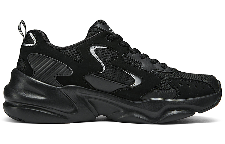 Skechers BOBS BAMINA 2 Cushioned Wear-Resistant Breathable Low-Top Chunky Sneakers Women's Black