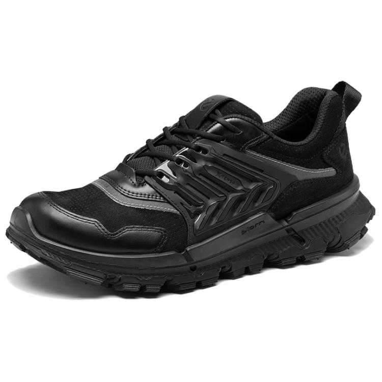 Ecco Walking 2.2 TRL Abrasion Resistant Lightweight Rebound Low top Mountaineering Shoes Men's Black