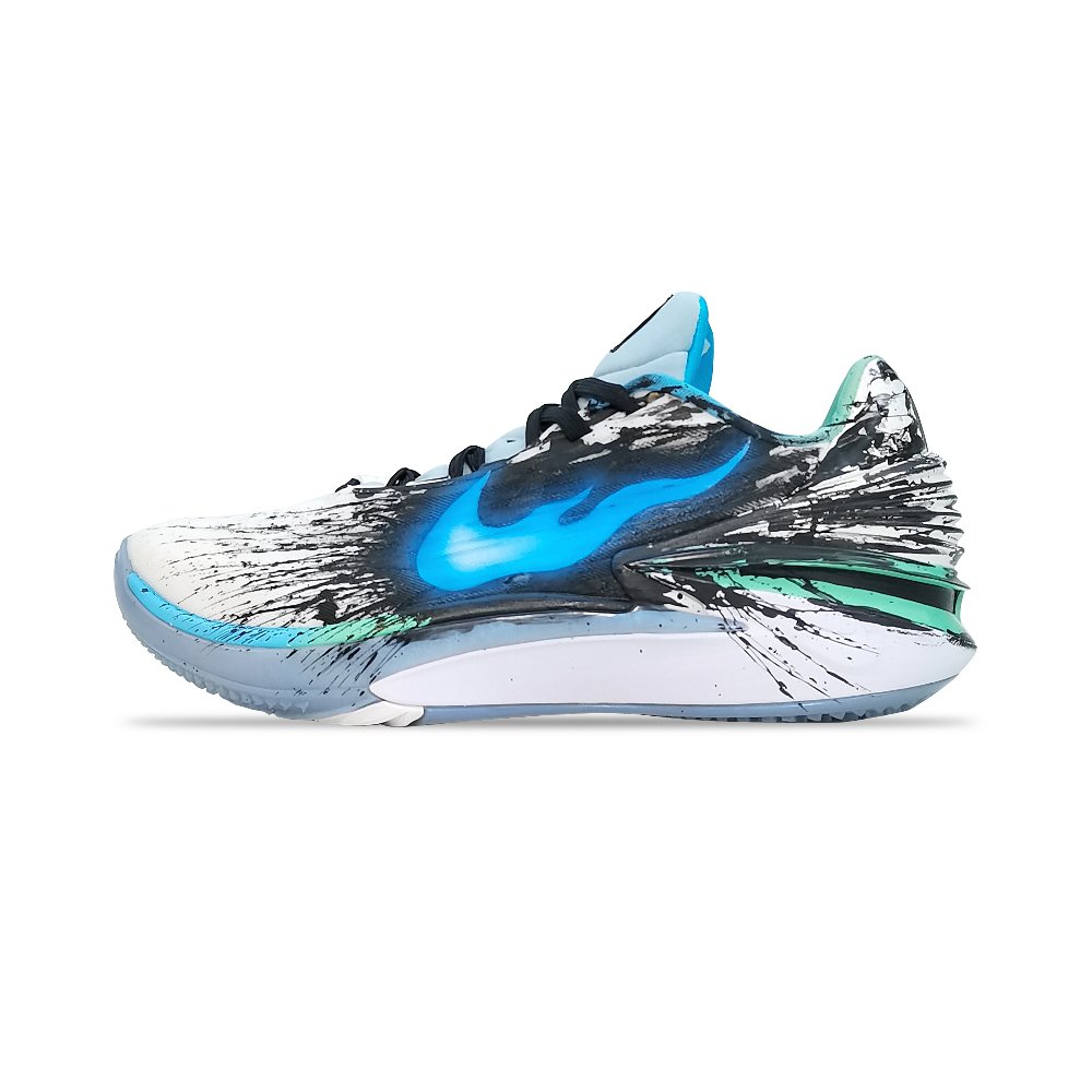 Nike Air Zoom G.T. Cut 2 Tower Rabbit Low top Basketball Shoes Men's Black White Blue