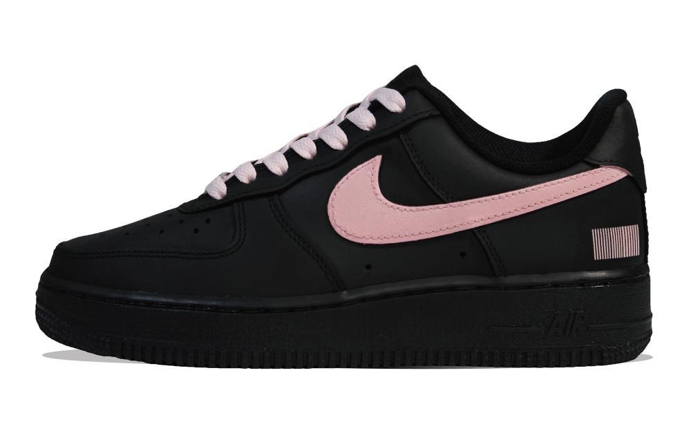 Nike Air Force 1 Skateboard Shoes Unisex Low-Top Black Pink
