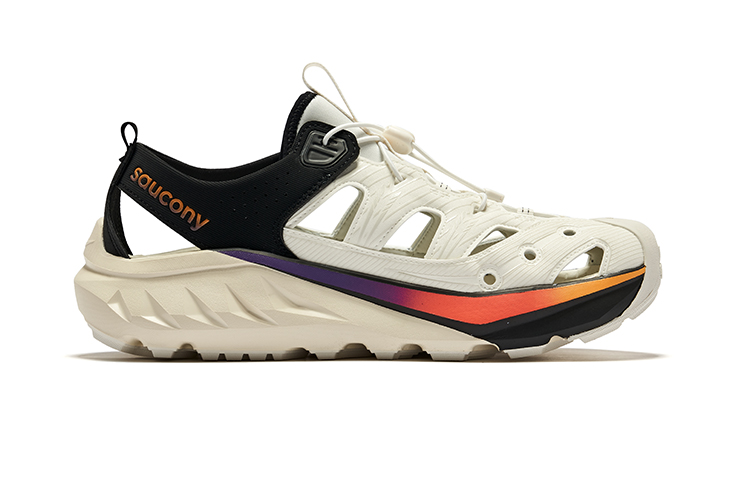 Saucony Cradle Low top Running Shoes Unisex White Black Orange