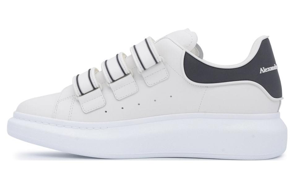 Alexander McQueen Thick Soled Leather Sneakers 'Beige Black'