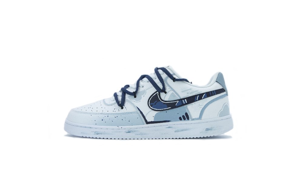 Nike Court Vision 1 Skateboard Shoes Women's Low-Top White