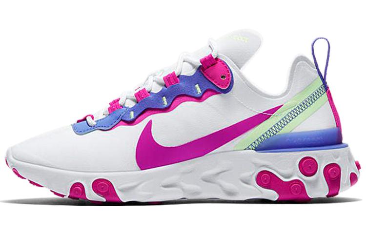 Nike React Element 55 White Fire Pink Women's