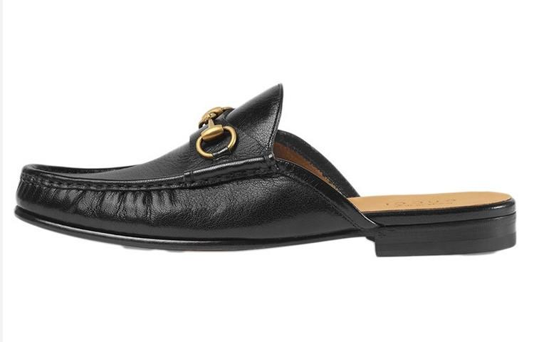 GUCCI Horsebit Leather Slipper