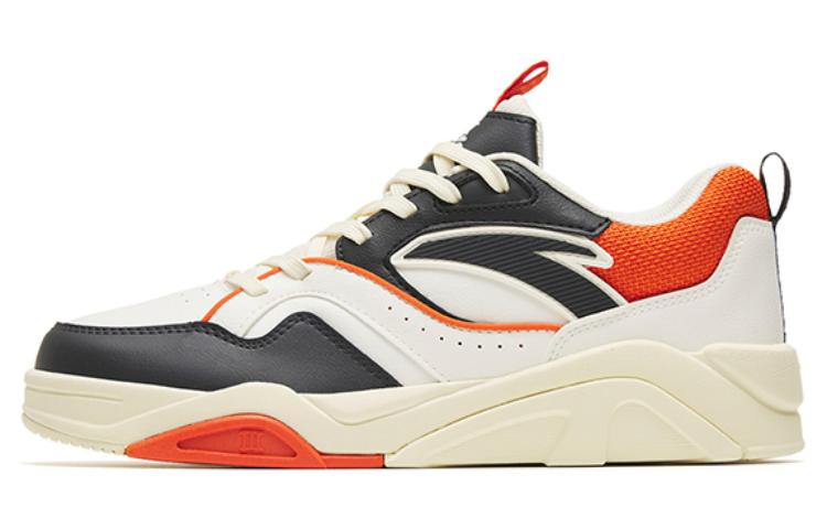Anta Flame 3.0 Lightweight Cushioning Low-Top Skateboard Shoes Men's White Orange