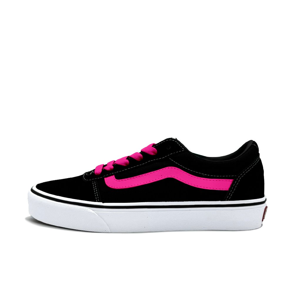 Vans Ward Abrasion Resistant Low Top Skateboard Shoes Men's Bright Pink