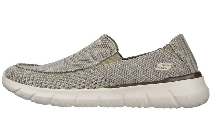 Skechers Del Retto Malvern Low Top Casual Shoes Men's Taupe