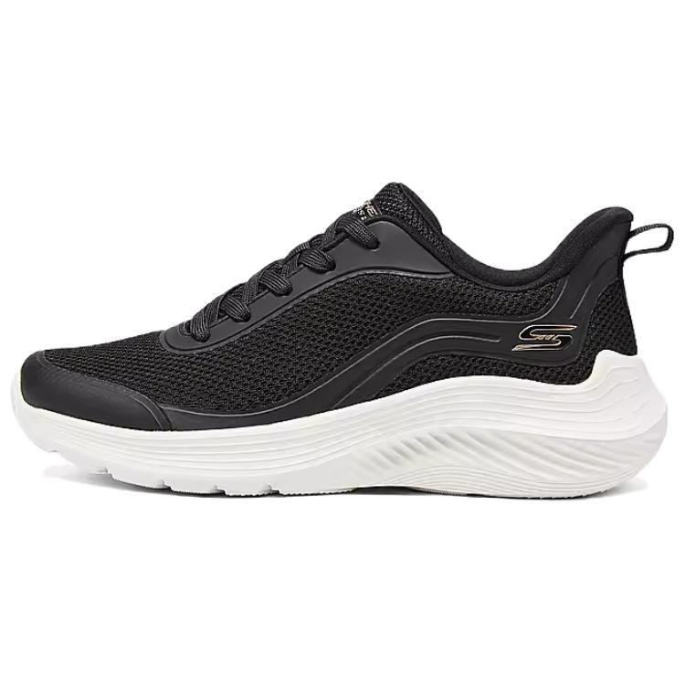 Skechers Bob's Low Top Casual Running Shoes Women's Black White