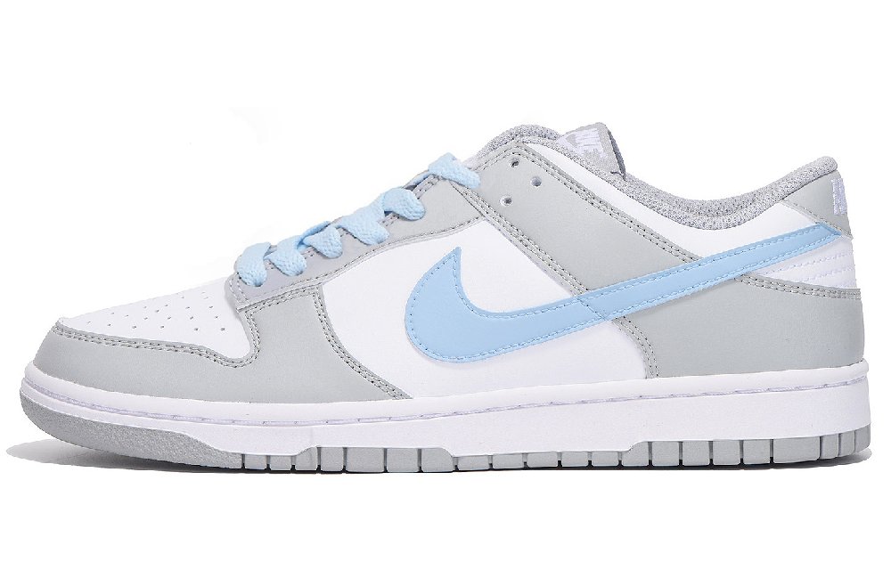 Nike Dunk Anti Slip Wear Resistant Low Top Skateboard Shoes Unisex White Blue