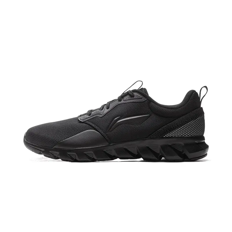 LiNing Cushioning, Wear Resistant Low Top Casual Running Shoes Men's Black