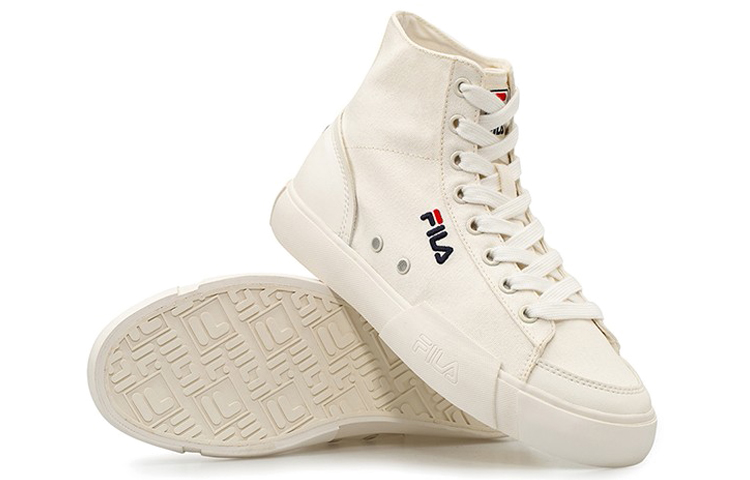 FILA FUSION Fila Block High Top Canvas Shoes White Women's купить в интернет-магазине Yoocart с быстрой доставкой по России.