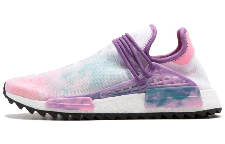Adidas X Pharrell Nmd 'Pink Glow Lab Green Flash Purple'