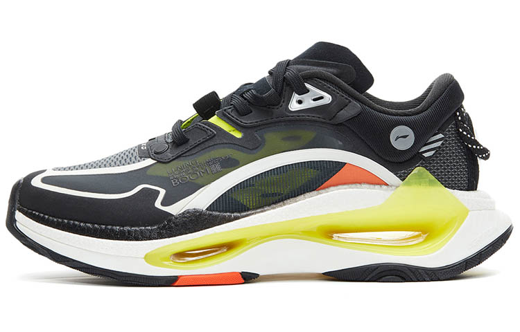LiNing Exceed Infinity Running Shoes Men's Low top Black/White/Yellow