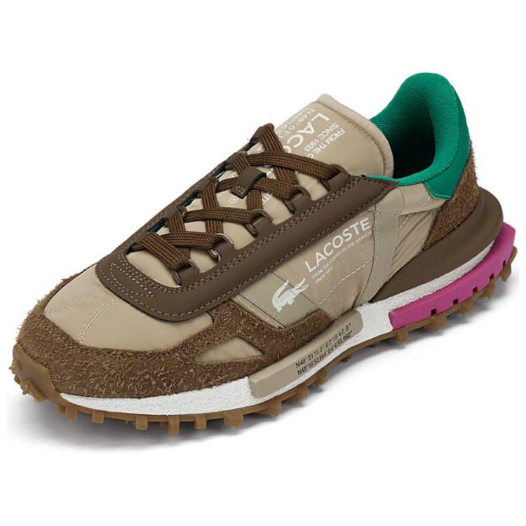 LACOSTE Abrasion-Resistant Low-Top Casual Shoes Men's Brown