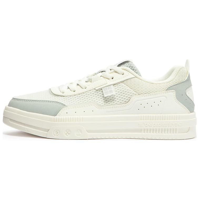 361° Slip Resistant Cushioning Low Top Skateboard Shoes Women's White Gray